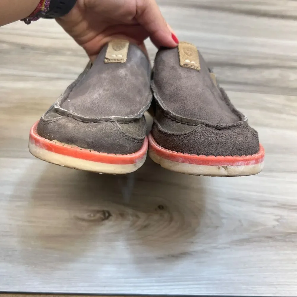 Ariat 10019952 Unisex Kids Brown Leather Slip-On Cruiser Shoes‎ Size 4 EU 35.5